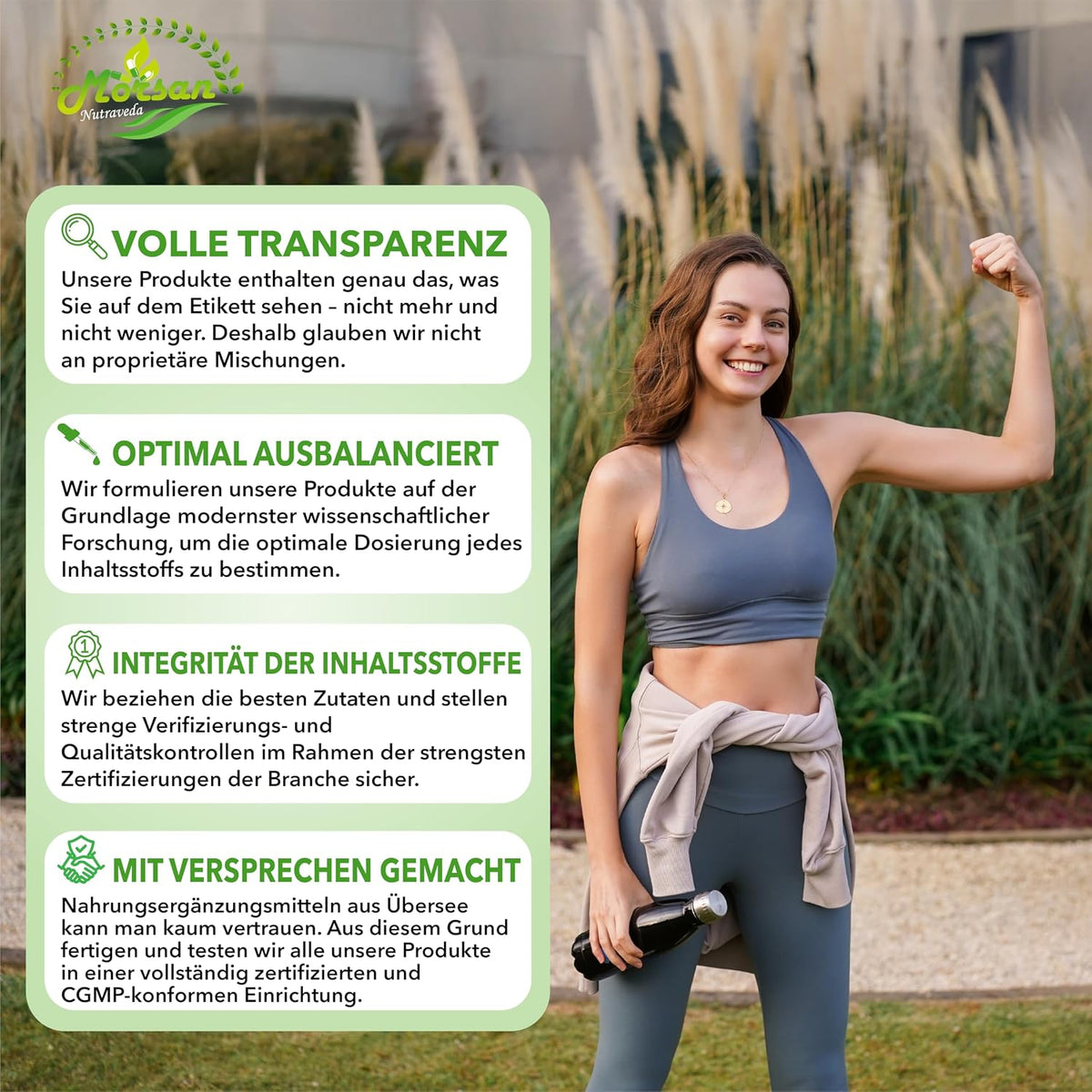 Morsan Nutraveda Arjuna (Terminalia Arjuna) Kapseln | 10:1 hochkonzentrierter Extrakt | 100 % Naturprodukt | Packung mit 60 x 500 mg Veg. Kapseln