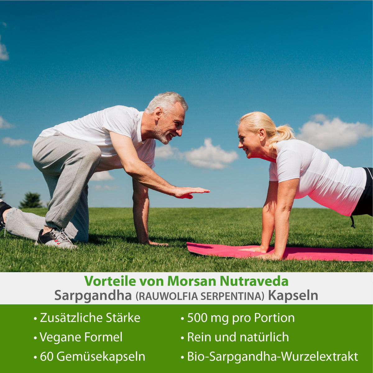 SARPGANDHA-KAPSELN - RAUWOLFIA SERPENTINA - 60 Gemüsekapseln à 500 mg.