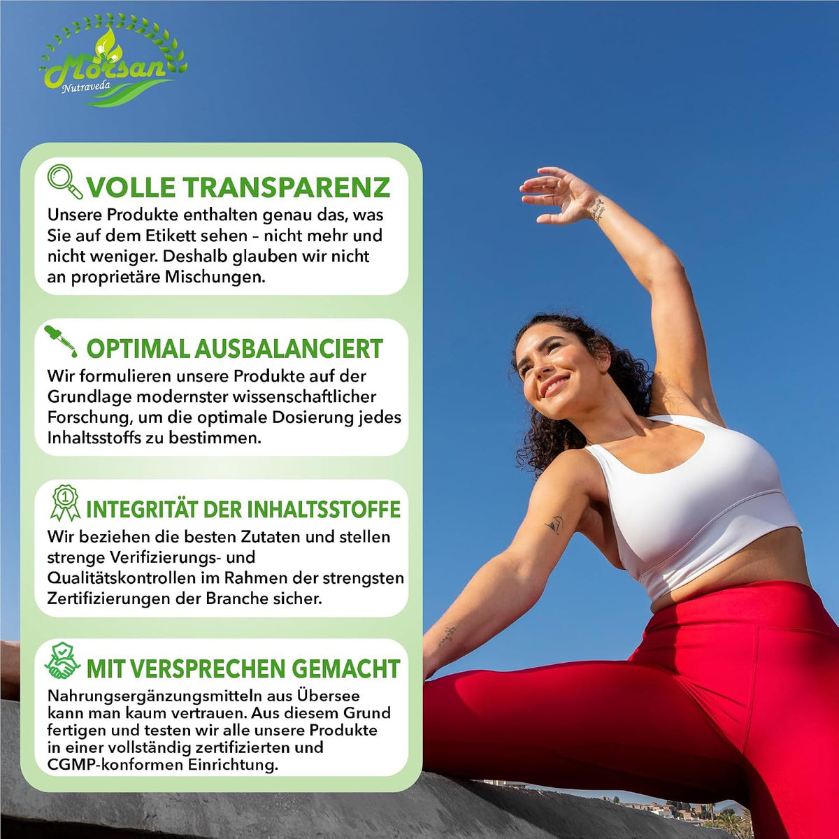 Morsan Nutraveda Safed Musli (Chlorophytum Arundinaceum) Kapseln | 10:1 Extrakt mit höchster Wirksamkeit | 100 % natürliches Produkt | Packung mit 60 x 500 mg Veg. Kapseln