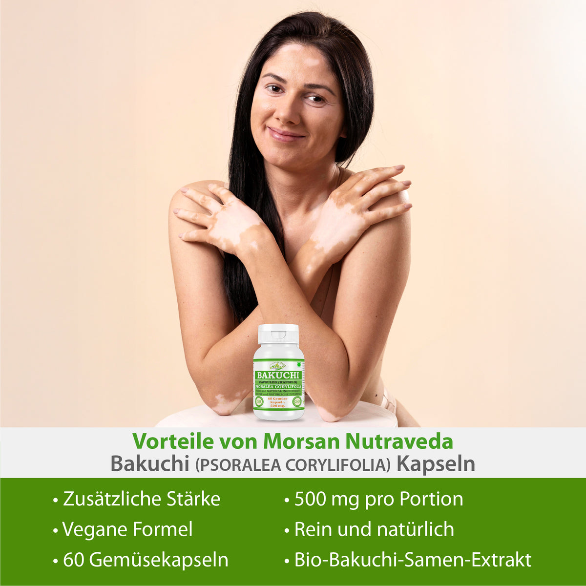 BAKUCHI-KAPSELN - PSORALEA CORYLIFOLIA - 60 Gemüsekapseln 500 mg - REIN und NATÜRLICH