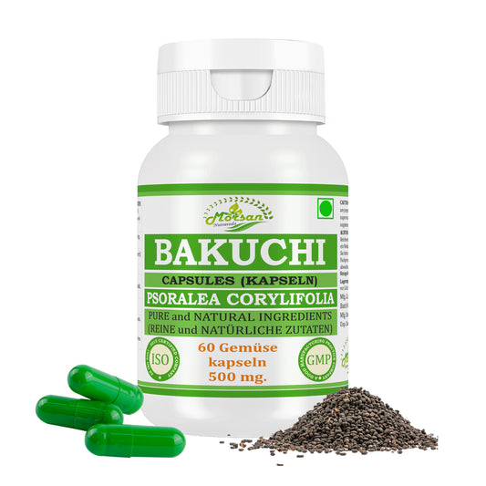 BAKUCHI-KAPSELN - PSORALEA CORYLIFOLIA - 60 Gemüsekapseln 500 mg - REIN und NATÜRLICH