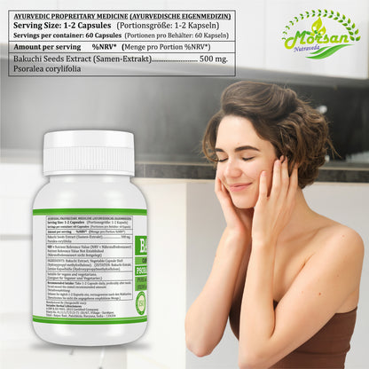 BAKUCHI-KAPSELN - PSORALEA CORYLIFOLIA - 60 Gemüsekapseln 500 mg - REIN und NATÜRLICH