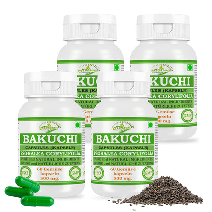 BAKUCHI-KAPSELN - PSORALEA CORYLIFOLIA - 60 Gemüsekapseln 500 mg - REIN und NATÜRLICH