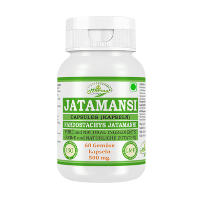 Morsan Nutraveda Jatamansi (Nardostachys Jatamansi) Kapseln | 10:1 hochkonzentrierter Extrakt | 100% natürliches Produkt | Packung mit 60 x 500 mg Vegi-Kapseln