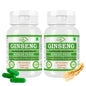 GINSENG-KAPSELN - KOREANISCHER PANAX - 60 pflanzliche Kapseln 500 mg - REIN und NATÜRLICH