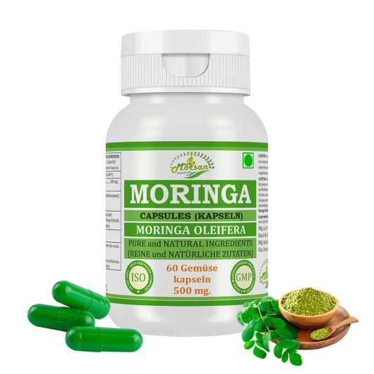 MORINGA CAPSULES (KAPSELN) - MORINGA OLEIFERA - 60 Gemüse Kapseln 500 mg.