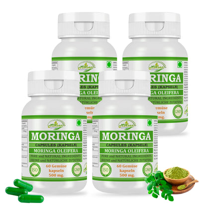 MORINGA-KAPSELN - MORINGA OLEIFERA - 60 Gemüsekapseln 500 mg.