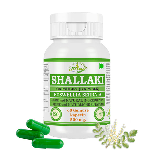 SHALLAKI KAPSELN - BOSWELLIA SERRATA - 60 vegetarische Kapseln 500 mg.