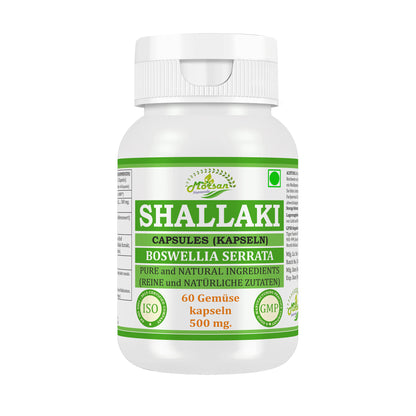 SHALLAKI KAPSELN - BOSWELLIA SERRATA - 60 vegetarische Kapseln 500 mg.