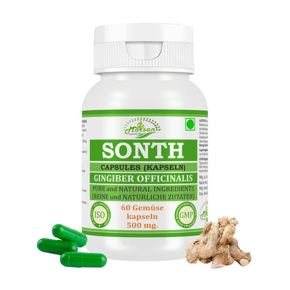 SONTH KAPSELN - GINGIBER OFFICINALIS - 60 Gemüsekapseln 500 mg.