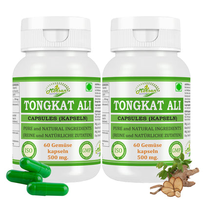 TONGKAT ALI KAPSELN - 60 Gemüsekapseln 500 mg. - REIN und NATÜRLICH